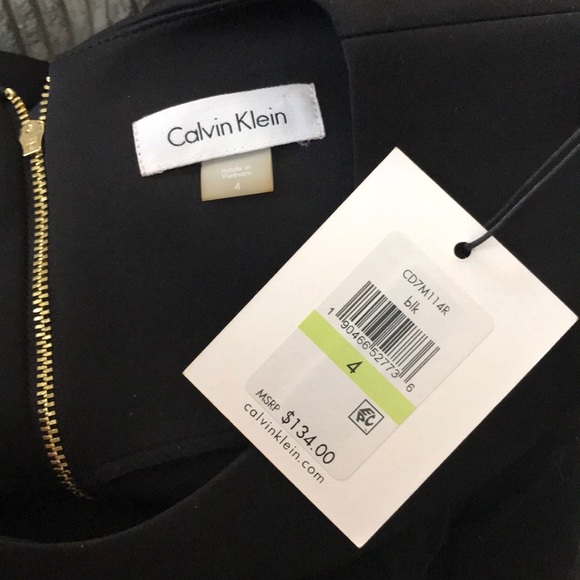 👗Calvin Klein open shoulder scuba sheath dress ❤️ - Picture 5 of 6